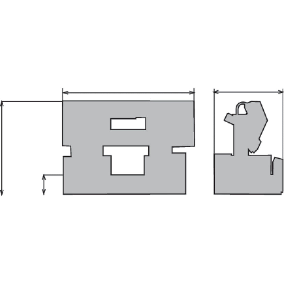 Semiautomatisk två-kolonn horisontal metallbandsåg