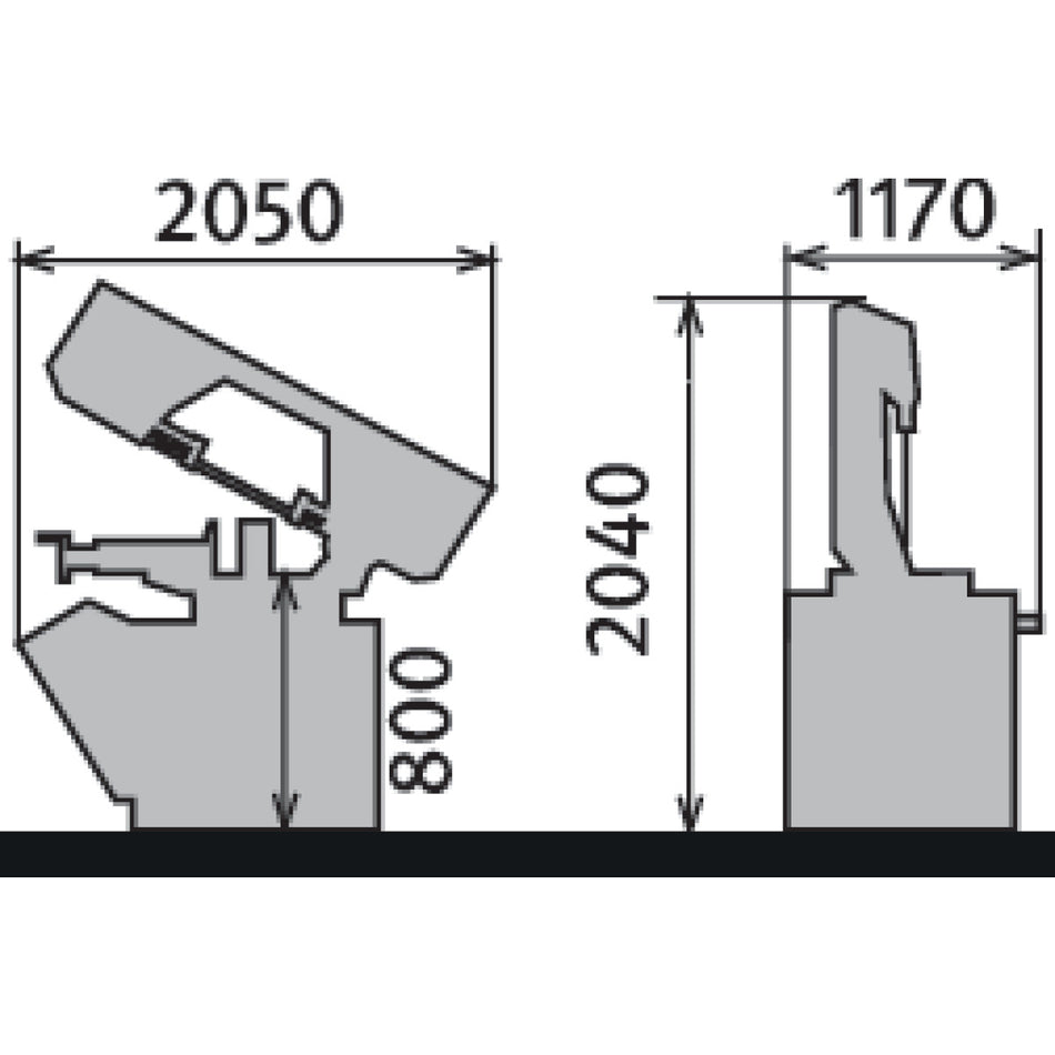 Metallkraft BMBS 300 × 320 HA-DG – Halvautomatisk Bandsåg för Metall