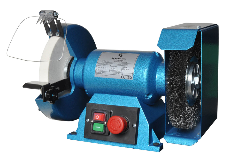 Bench grinder with a steel brush
SC 200ES