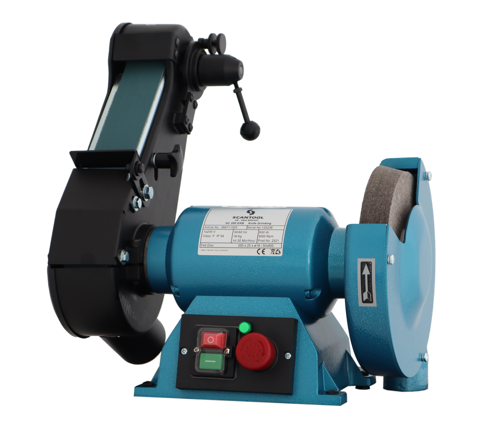 Bench grinders with beltarm and felt disc
SC 200EKB
