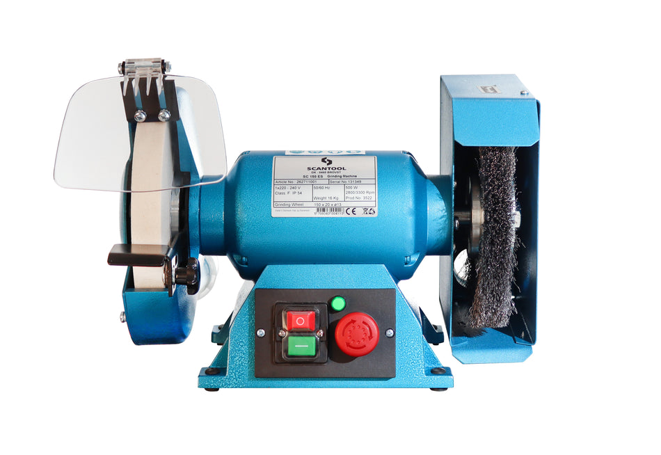 Bench grinder with a steel brush
SC 150ES