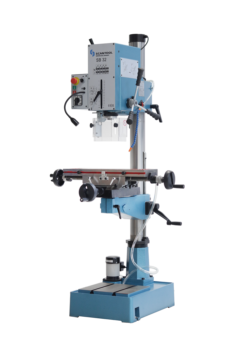 Geared drill press with a functional cross table
SB 32K