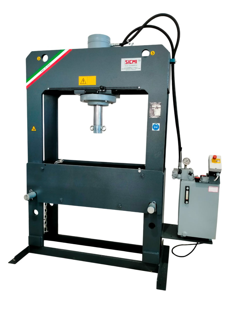 Hydraulisk verkstadspress – PSS-T/L (350 mm cylindergång – enfart <6 mm/s)