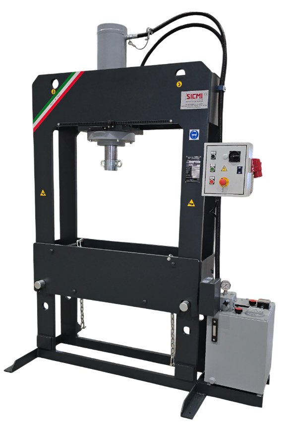 Hydraulisk verkstadspress (500 mm cylindergång – två hastigheter <30 mm/s) – PSS