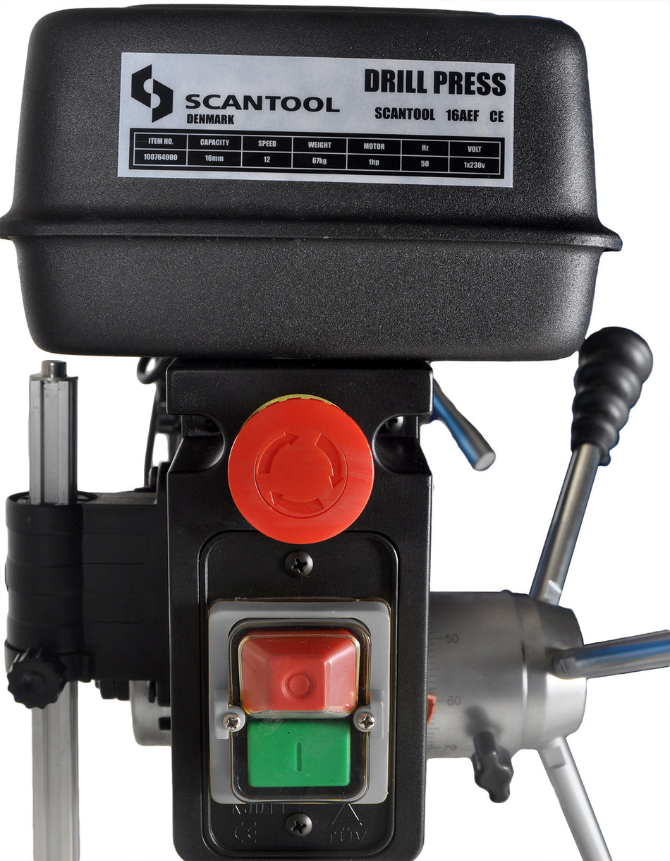 V-belt driven drill press
SCANTOOL 16AEF